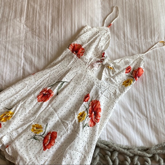Forever 21 Dresses & Skirts - NWT Floral Dot Tank Dress/Top